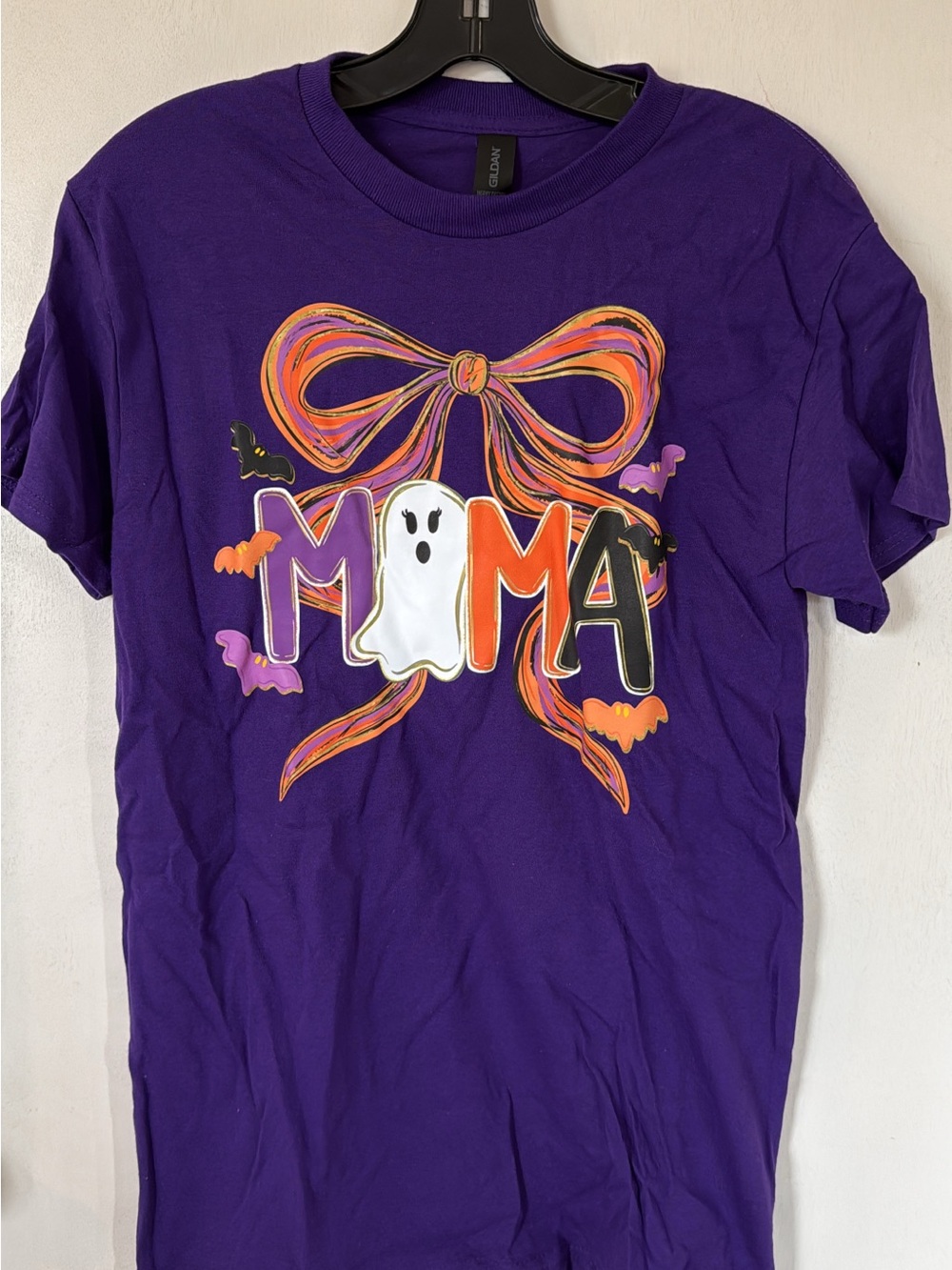 Gildan Purple Halloween "MAMA" Ghost Graphic Tee